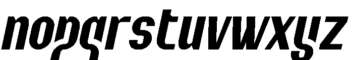 Wonder Vibe Italic Font LOWERCASE