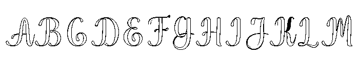 WonderOutline Font UPPERCASE
