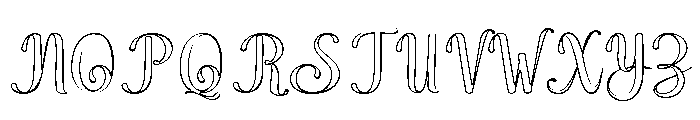 WonderOutline Font UPPERCASE