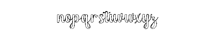 WonderOutline Font LOWERCASE