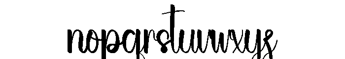 Wonderful Beach Font LOWERCASE