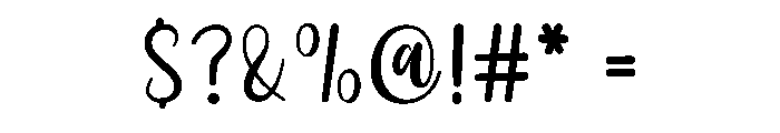 Wonderful Dreaming Font OTHER CHARS