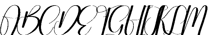 Wonderful Frosty Font UPPERCASE