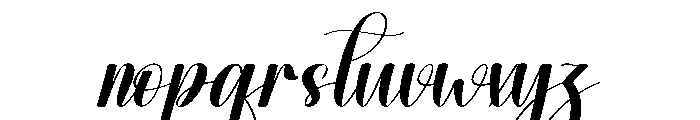 Wonderful Frosty Font LOWERCASE