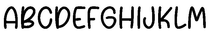 Wonderful Schedule Font UPPERCASE