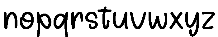 Wonderful Schedule Font LOWERCASE