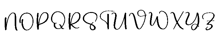Wonderful Student Font UPPERCASE