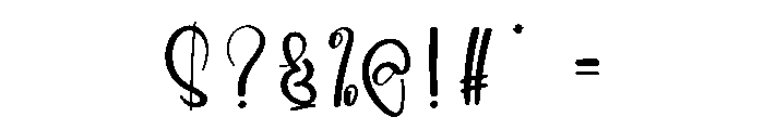 Wonderful Thursday Font OTHER CHARS