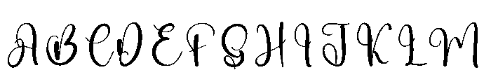 Wonderful Thursday Font UPPERCASE