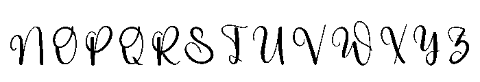 Wonderful Thursday Font UPPERCASE