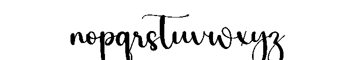 Wonderful Thursday Font LOWERCASE
