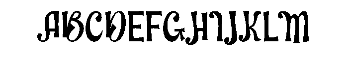Wonderful Wednesday Font UPPERCASE