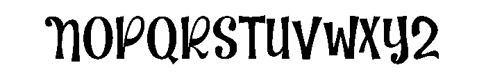 Wonderful Wednesday Font UPPERCASE