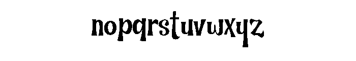 Wonderful Wednesday Font LOWERCASE