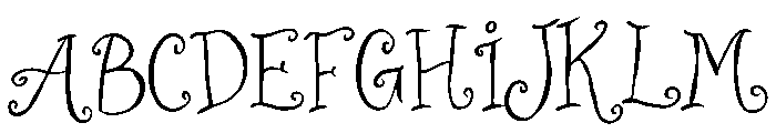 Wonderland Cutesy Font UPPERCASE