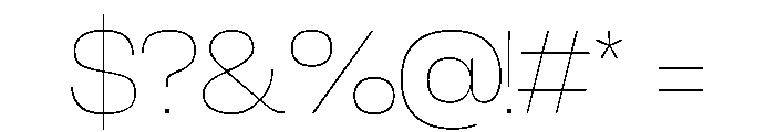 Wonderpark Thin Font OTHER CHARS