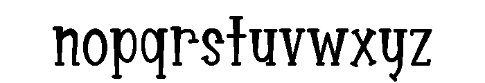 Wonky Beat Font LOWERCASE