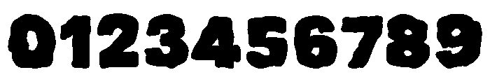 Wonky Block Font OTHER CHARS