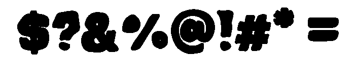 Wonky Block Font OTHER CHARS