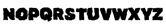 Wonky Block Font UPPERCASE