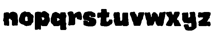 Wonky Block Font LOWERCASE