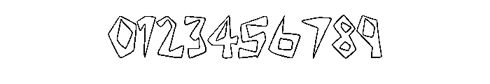 Wonky Blocks By Squeeb  Regular Font OTHER CHARS