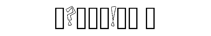 Wonky Blocks By Squeeb  Regular Font OTHER CHARS