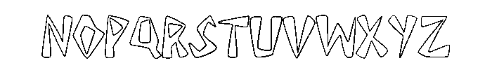 Wonky Blocks By Squeeb  Regular Font LOWERCASE