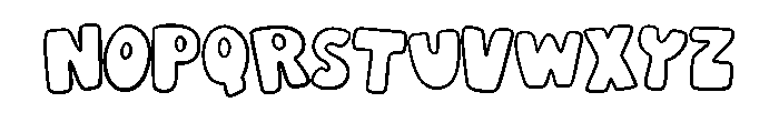 Wonky Cartoon By Squeeb Regular Font LOWERCASE