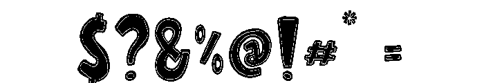 Wonky Dongki Font OTHER CHARS