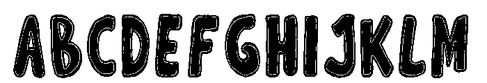 Wonky Dongki Font UPPERCASE