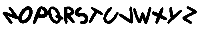 Wonky Doodle By Squeeb  Regular Font LOWERCASE