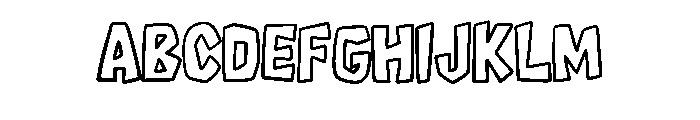Wonky Graffiti Cutout B Regular FONT