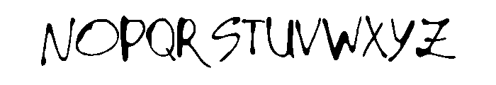 Wonky Ink Regular Font UPPERCASE