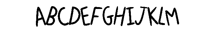 Wonky Kid Playtime By S Regular Font UPPERCASE