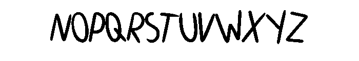 Wonky Kid Playtime By S Regular Font LOWERCASE