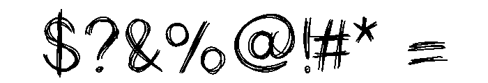 Wonky Parade Medium Font OTHER CHARS