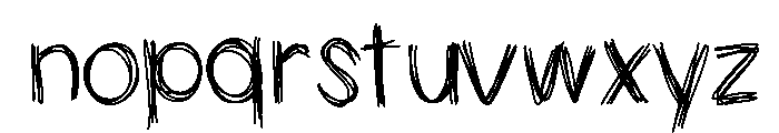 Wonky Parade Medium Font LOWERCASE