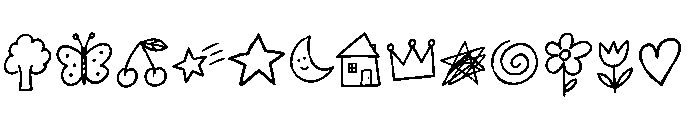 Wonky Wildlings Doodle Extra Font UPPERCASE