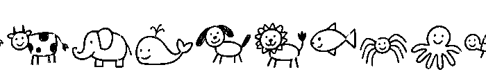 Wonky Wildlings Doodle Extra FONT