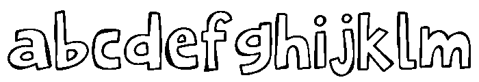 Wonky Wildlings Outline FONT
