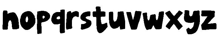 Wonky Wildlings Reguler Font LOWERCASE
