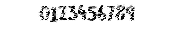 Wonky Zigzag Embroidery Regular Font OTHER CHARS