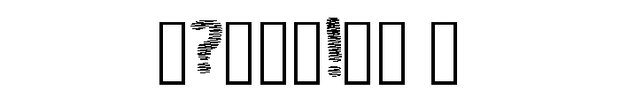 Wonky Zigzag Embroidery Regular Font OTHER CHARS