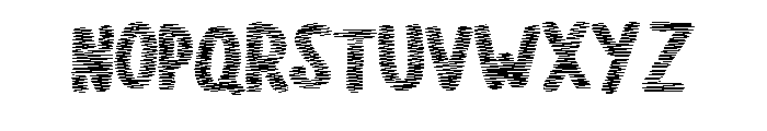 Wonky Zigzag Embroidery Regular Font LOWERCASE