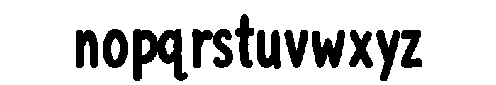 Wonkybell Regular Font LOWERCASE