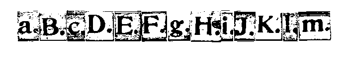 Wood Print Blocks By Sq Regular FONT