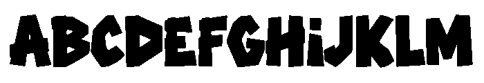 Woodblock Cutter Font UPPERCASE