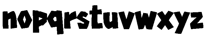 Woodblock Cutter Font LOWERCASE