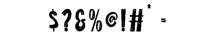 WoodeeztRegular Font OTHER CHARS